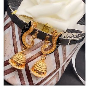 Peacock jhumkas, earrings